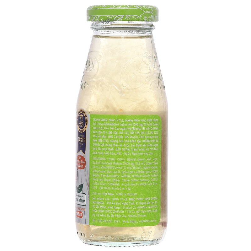 Nước Yến Đông Trùng Hạ Thảo Green Bird Nutrinest lốc 6 chai x 185ml - 9